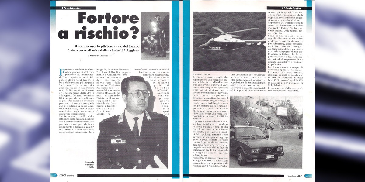 articolo Benevento - Generale Gianfranco Milillo