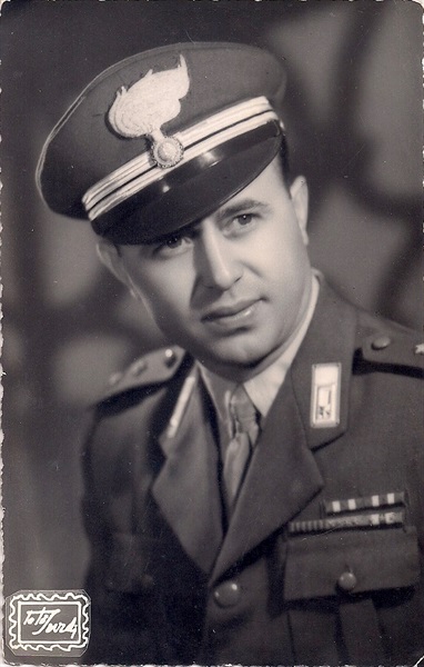Il Tenente Ignazio Milillo comandante del contingente in cui rimase gravemente ferito